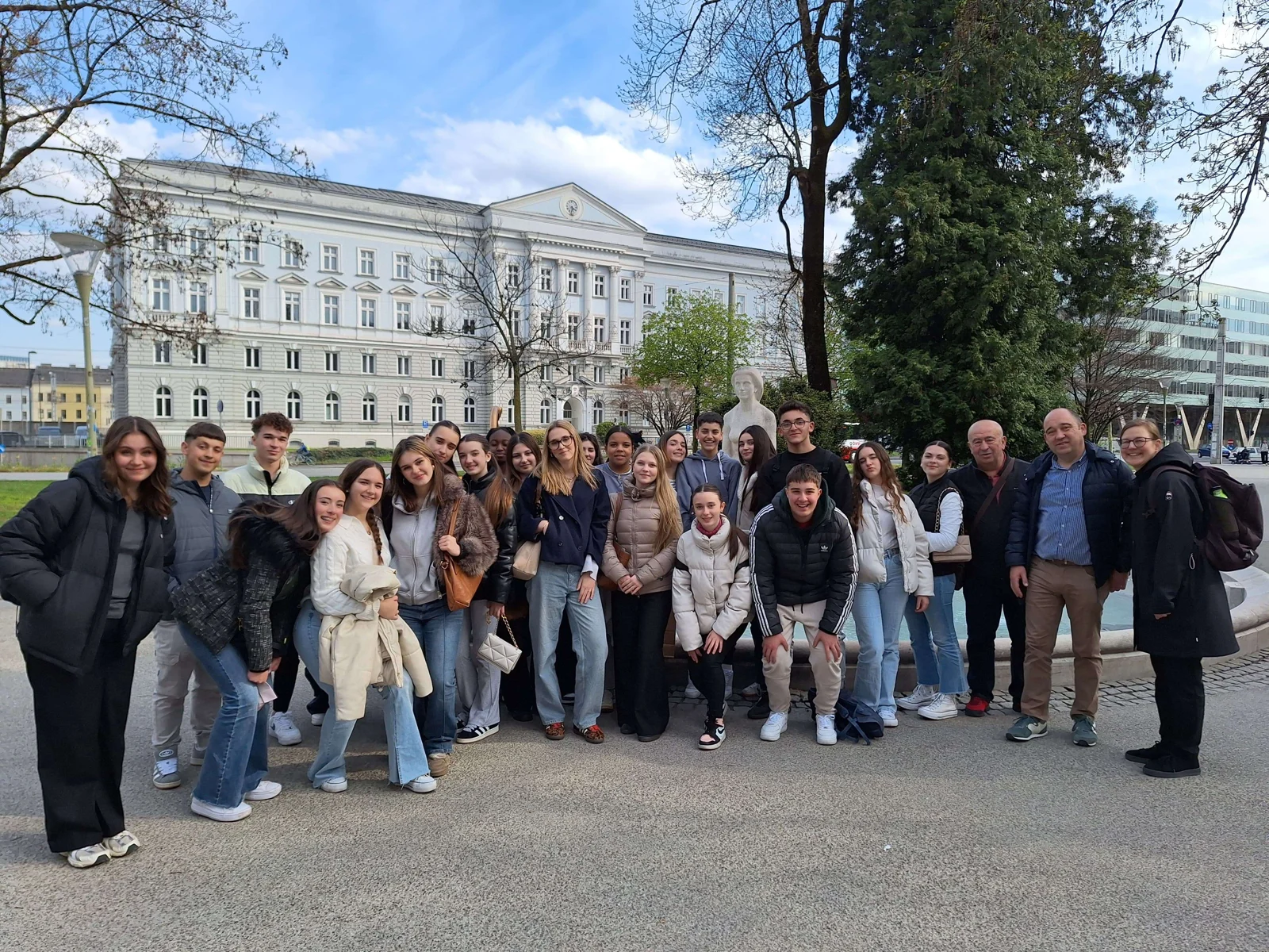 Austauschgruppe beim Erasmus-Projekt Wels–Huelma 2025.
